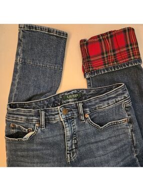 Lauren Ralph Lauren Premier Straight Ankle Jeans 4P Royal Stewart Tartan